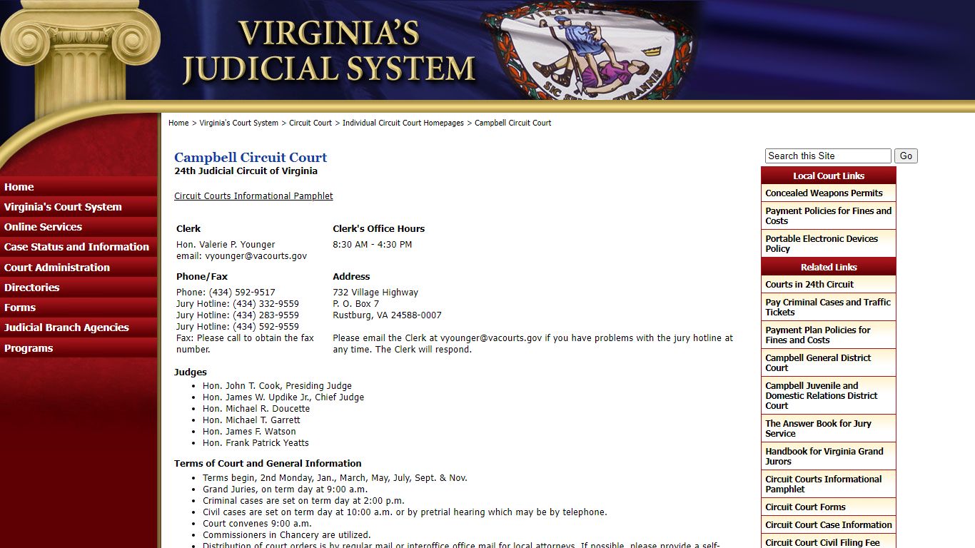 Campbell Circuit Court - courts.state.va.us